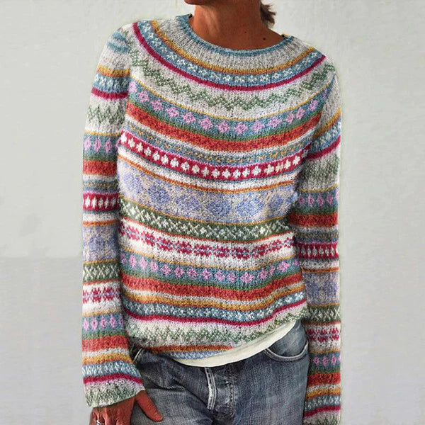 Lillymoda | Brielle - Stilvoller Bedruckter Pullover für Frauen