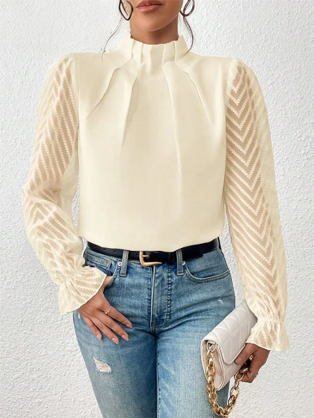 Lillymoda | Finley - Elegantes Top mit Rüschenärmeln