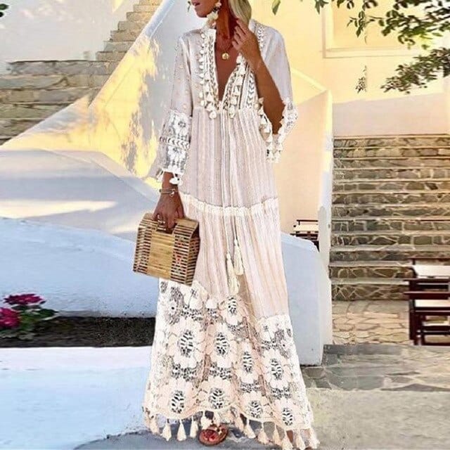 Lillymoda | Jazlyn - stilvolles Boho-Maxi-Kleid