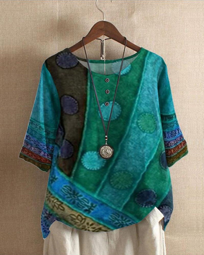 Vintage Boho Top - Leicht und Schick