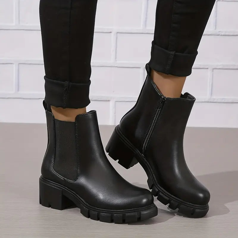 Catrin - Bequeme Chunky Chelsea Boots für Damen