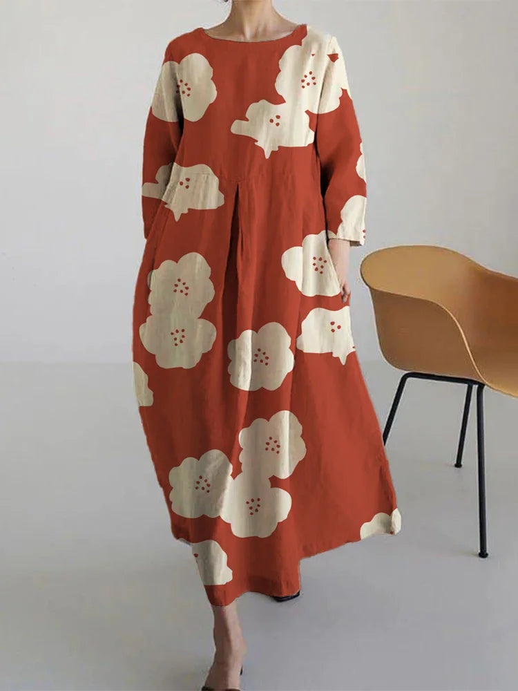 Lillymoda | Cecelia - Lässiges Bedrucktes Lockeres Kleid