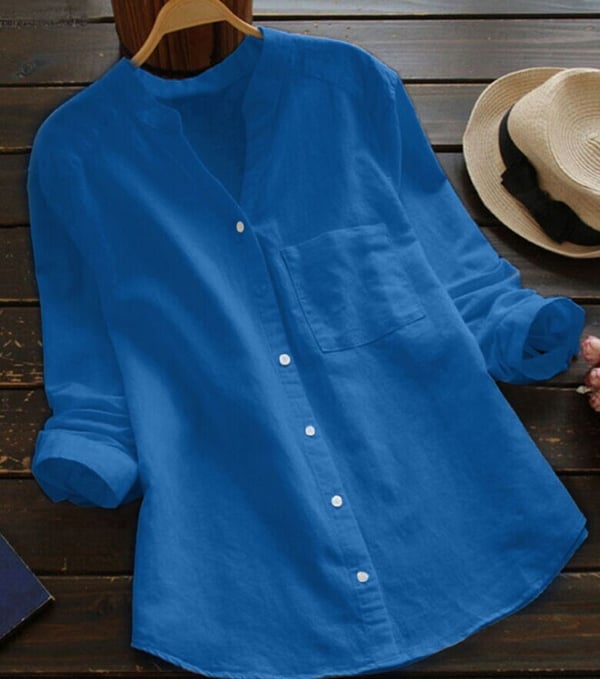Lillymoda | Brynn - Lässige lockere Bluse mit Tasche