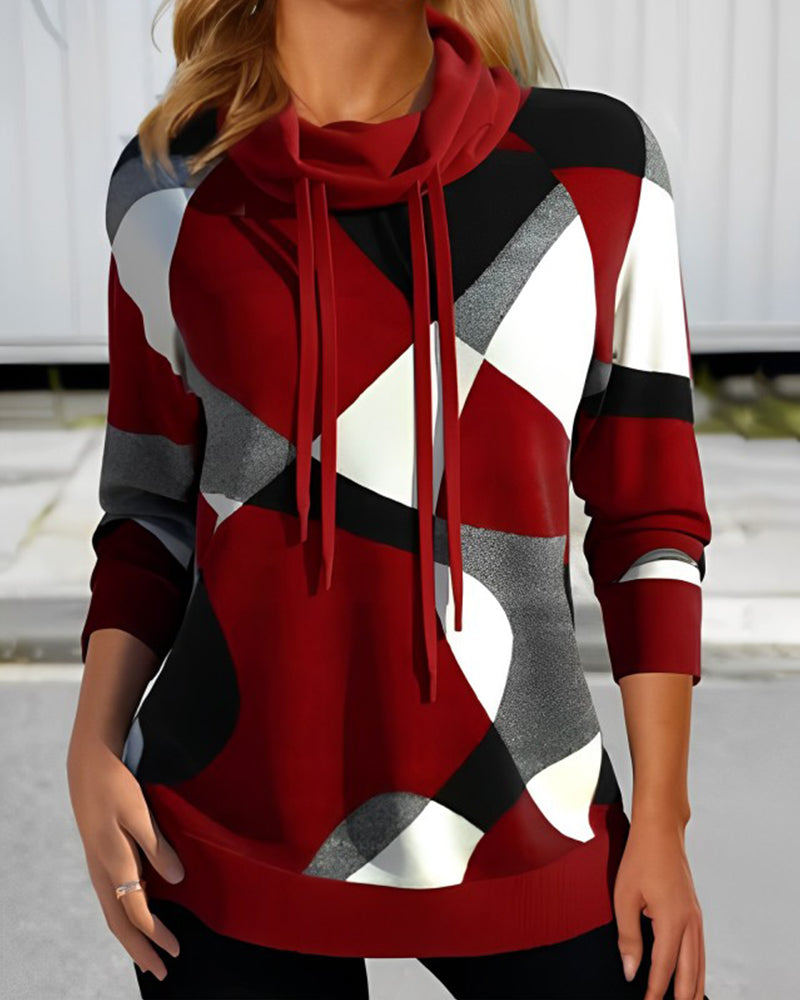 Farbblock Damen Top für Alltag und Freizeit – Stefanie