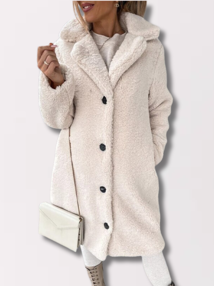 Lillymoda | Amira Teddy Jacke mit langer Passform