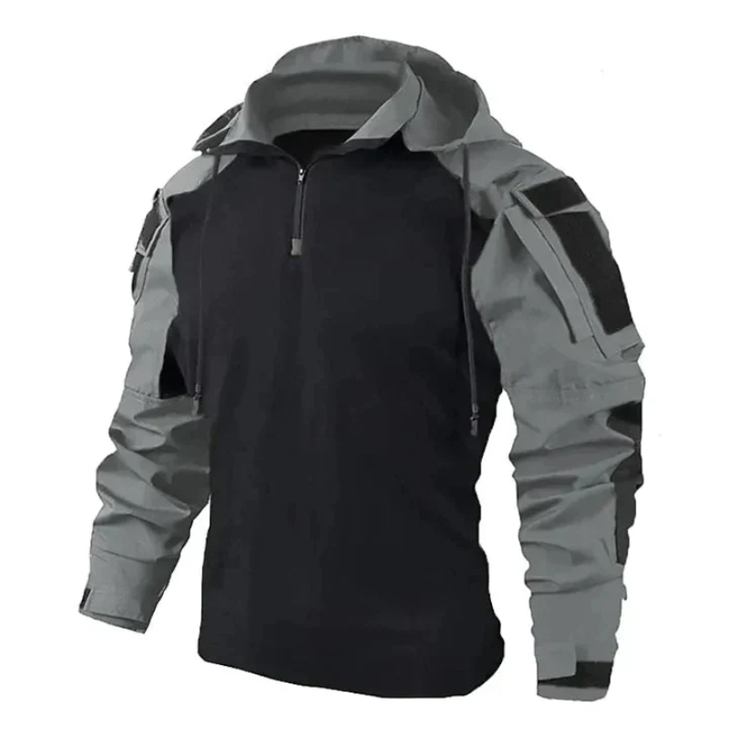 Alrik | Herren Pullover mit Reißverschluss | Grauer Sweater