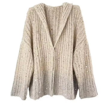 Pullover: Luxuriöser Seiden-Glitzer für kalte Tage