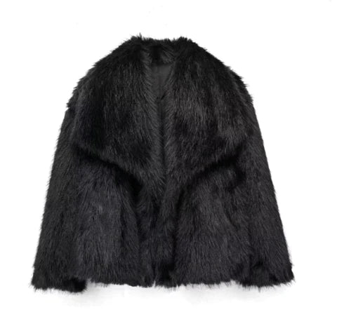 Lillymoda | Alice - Pelzige Cropped Winterjacke für Frauen