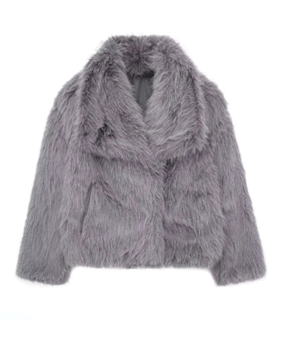 Lillymoda | Alice - Pelzige Cropped Winterjacke für Frauen