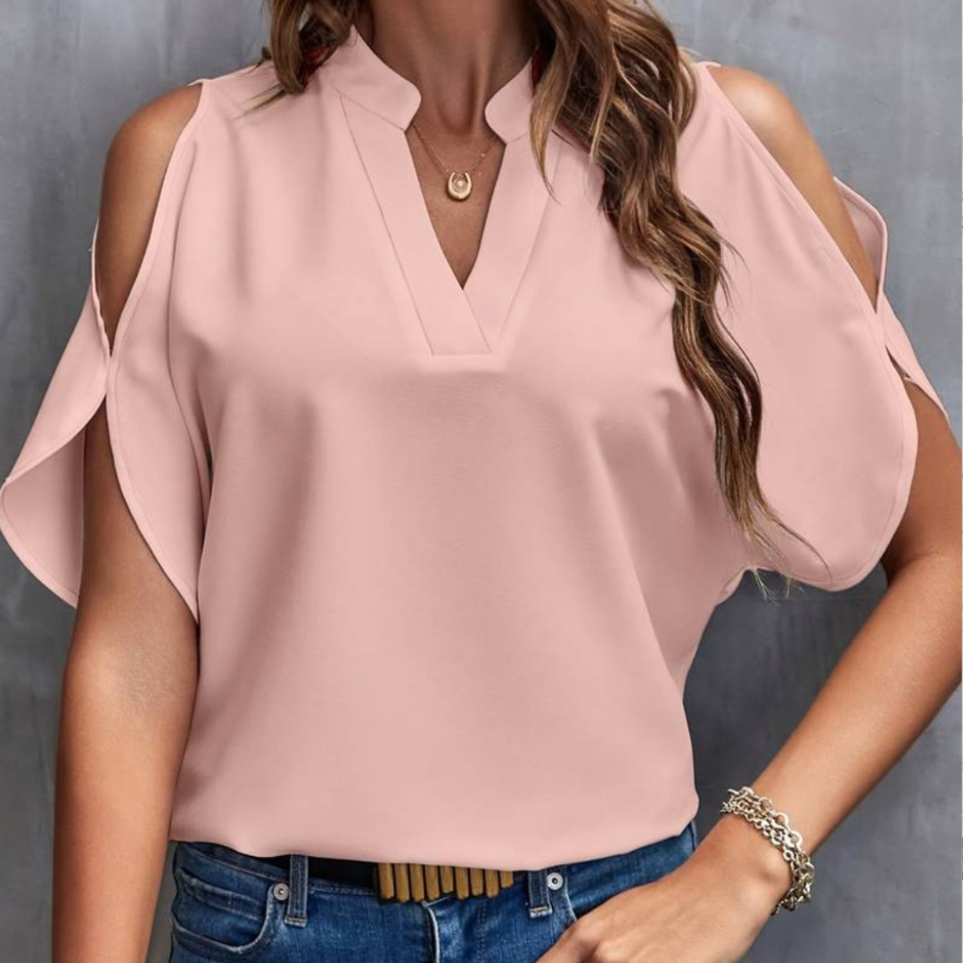 Mia Bluse | Damenbluse mit eleganten gespaltenen Ärmeln