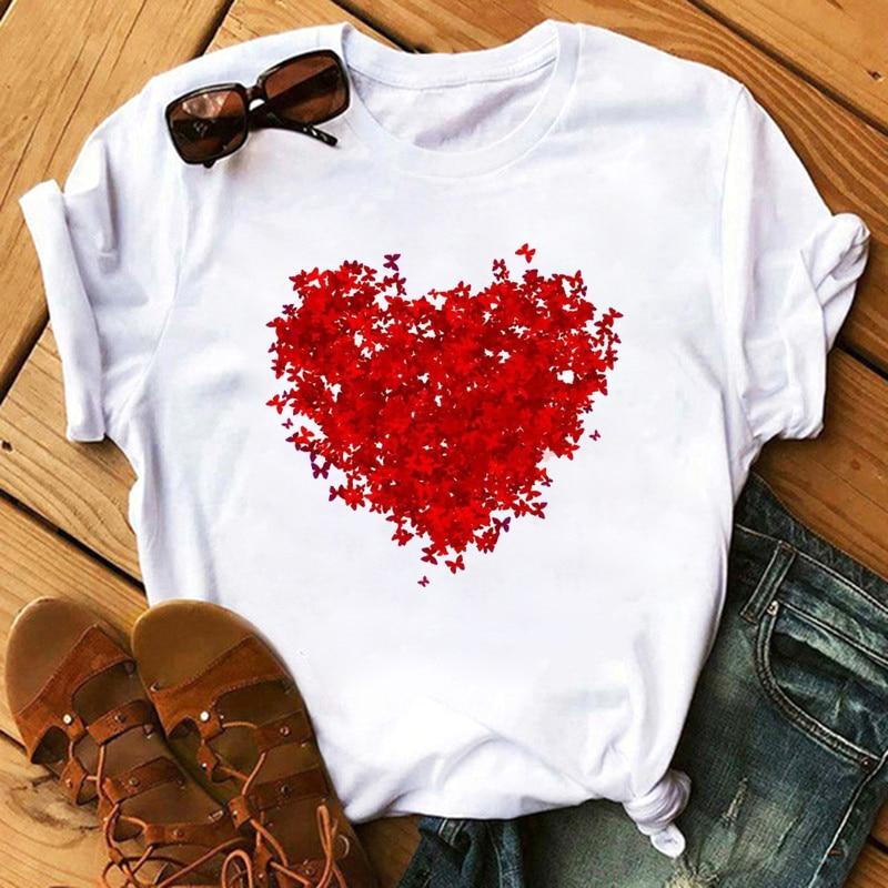 Damen-T-Shirt mit liebevollen Aufdrucken