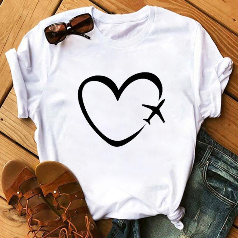 Damen-T-Shirt mit liebevollen Aufdrucken