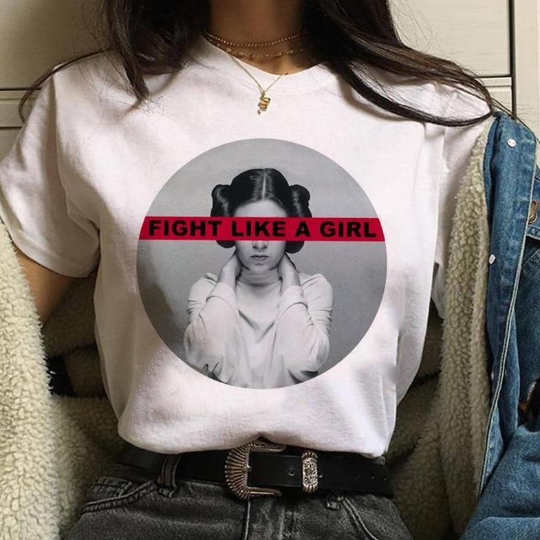 Damen T-Shirt mit Leia-Motiv