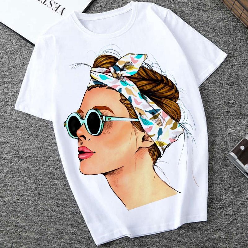 Damen T-Shirt mit coolem Frauenmotiv