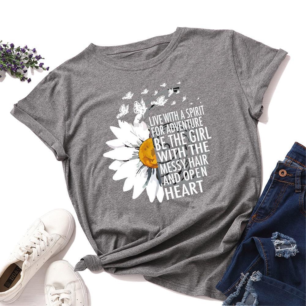 Damen-T-Shirt mit Motivationsspruch