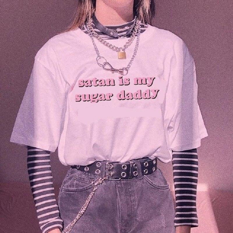 Damen T-Shirt mit kontrastreicher Aufschrift