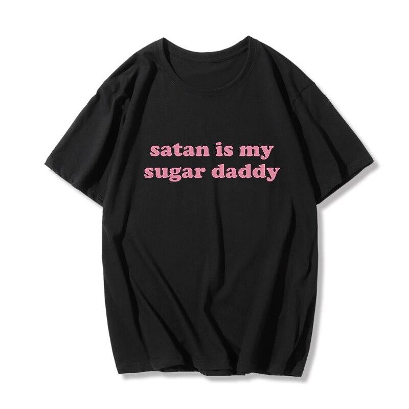 Damen T-Shirt mit kontrastreicher Aufschrift