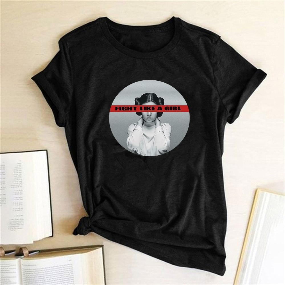 Damen T-Shirt mit Leia-Motiv