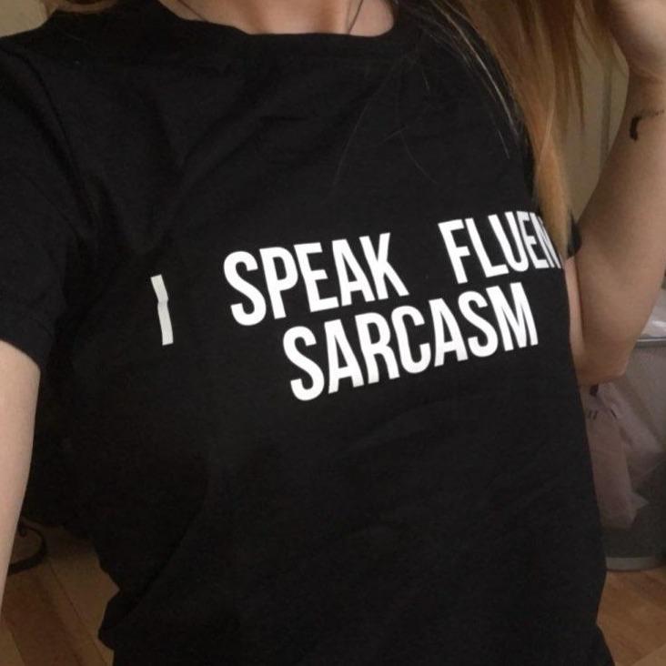 Damen T-Shirt mit sarkastischer Aufschrift