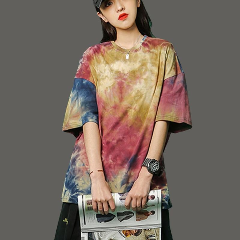 Batik-T-Shirt für Damen