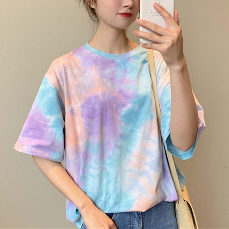 Batik-T-Shirt für Damen