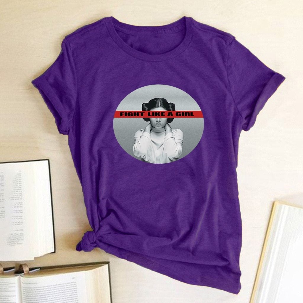 Damen T-Shirt mit Leia-Motiv
