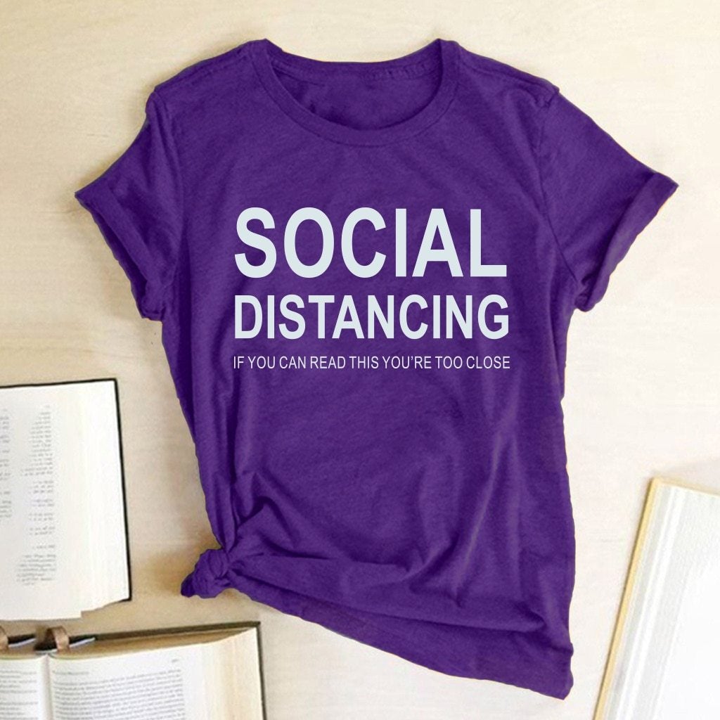 Basic Damen T-Shirt mit witzigem Aufdruck