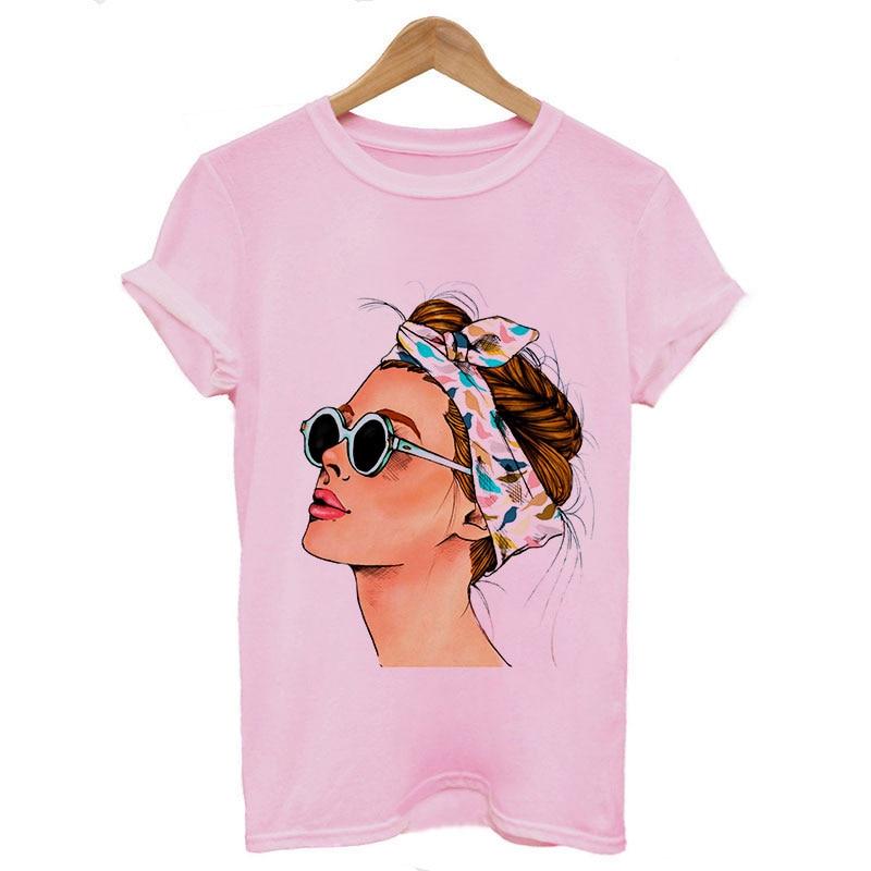 Damen T-Shirt mit coolem Frauenmotiv