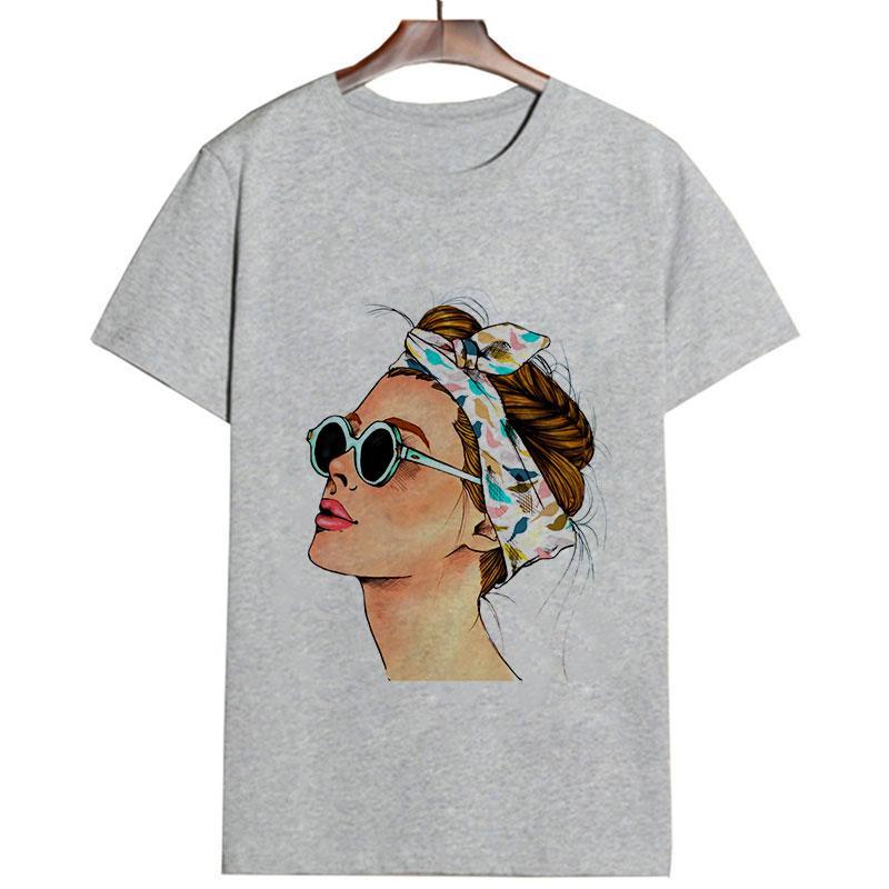 Damen T-Shirt mit coolem Frauenmotiv