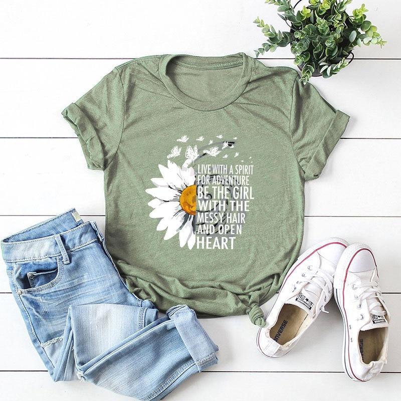 Damen-T-Shirt mit Motivationsspruch