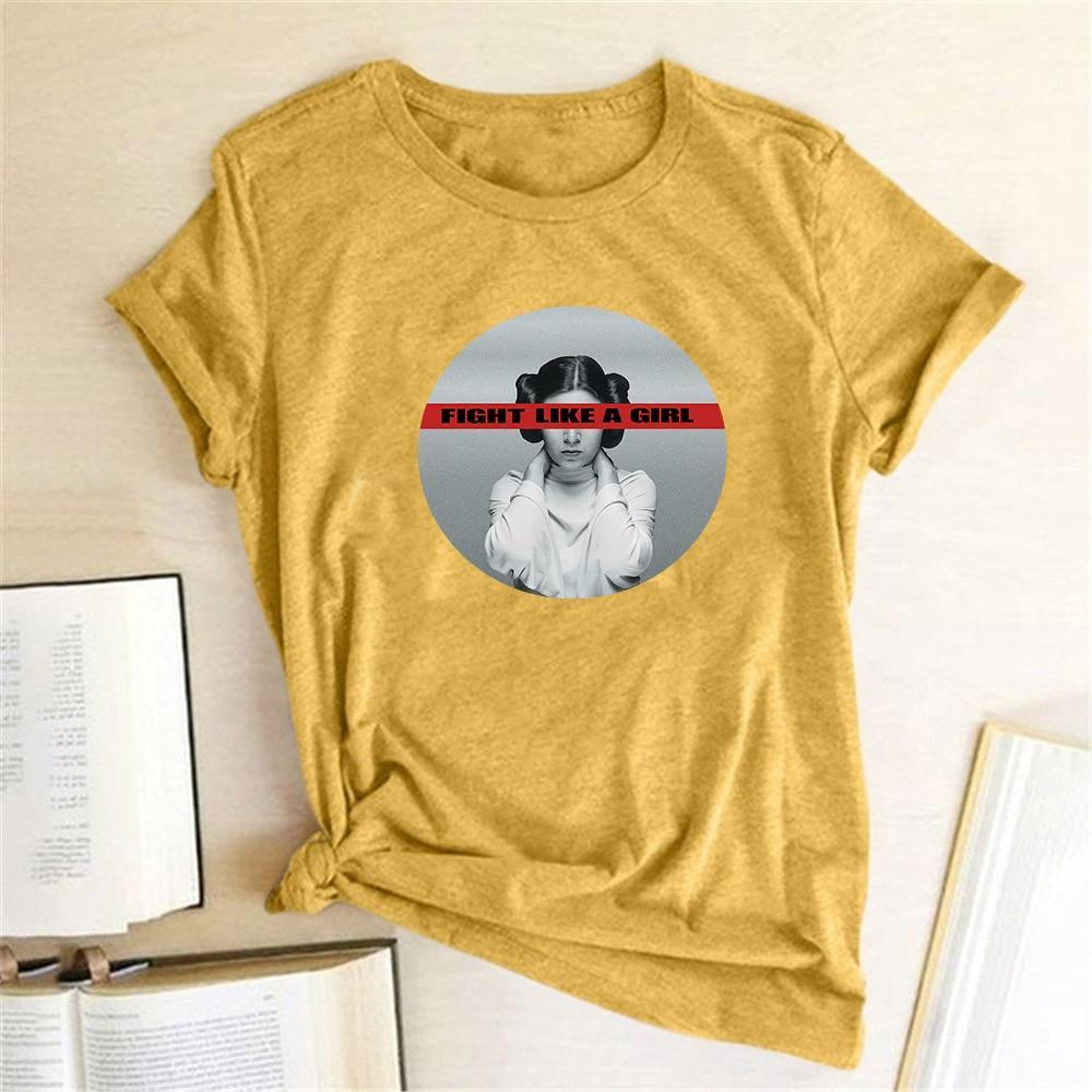 Damen T-Shirt mit Leia-Motiv