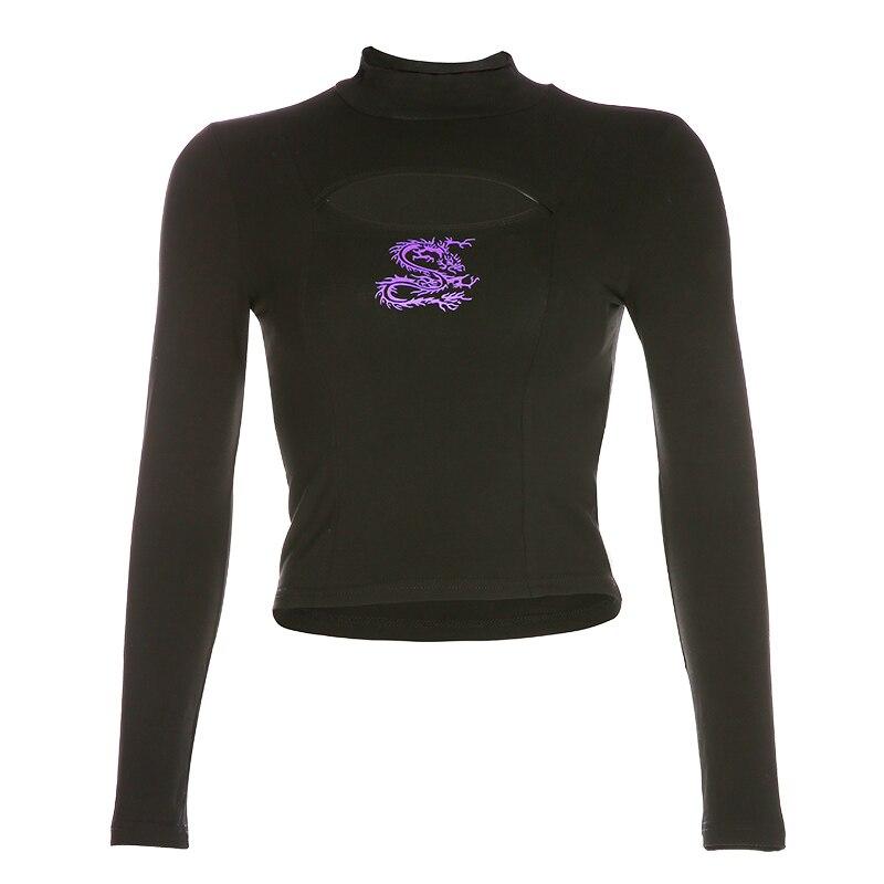 Langärmliges Damen-T-Shirt mit Cutout