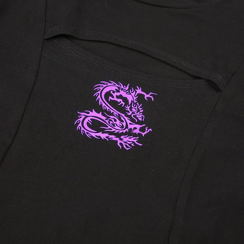 Langärmliges Damen-T-Shirt mit Cutout