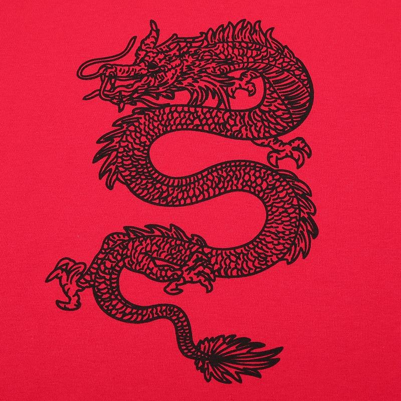 Damen-Langarm-Shirt mit Drachen-Aufdruck