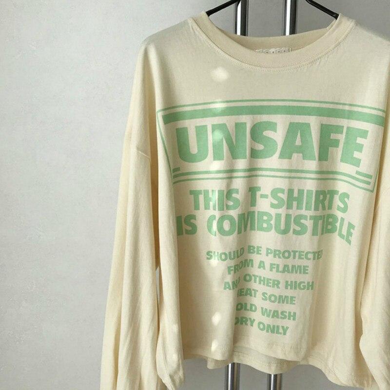 Damen-Langarm-Shirt mit großer Aufschrift