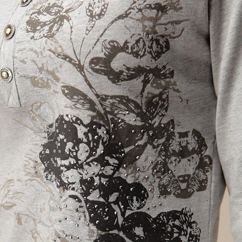 Damen-Langarm-Shirt mit floralem Aufdruck