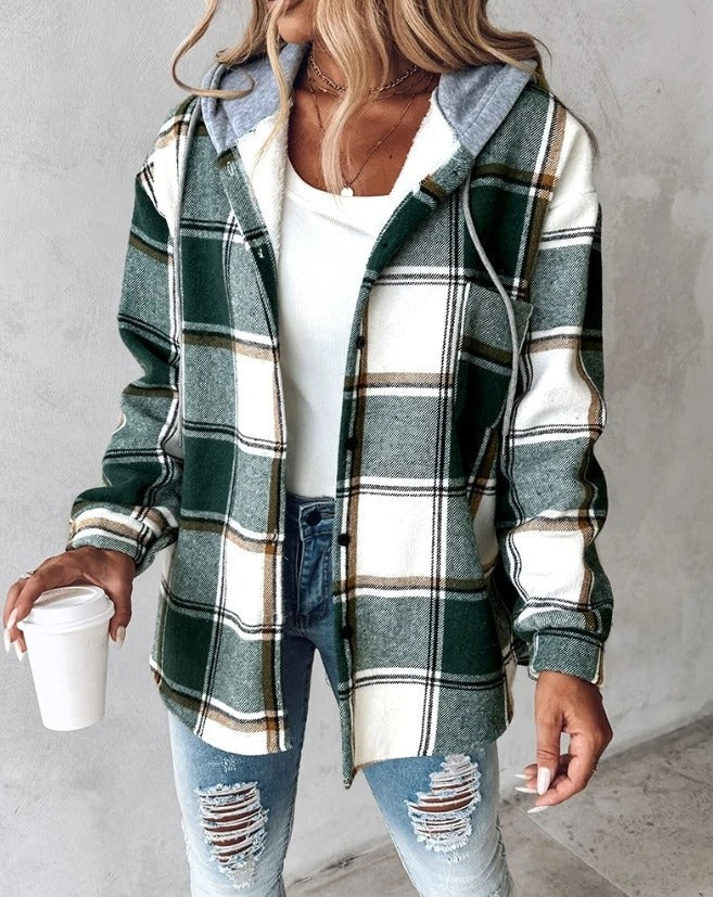Lillymoda | Heaven - warmer karierter Kapuzenpulli