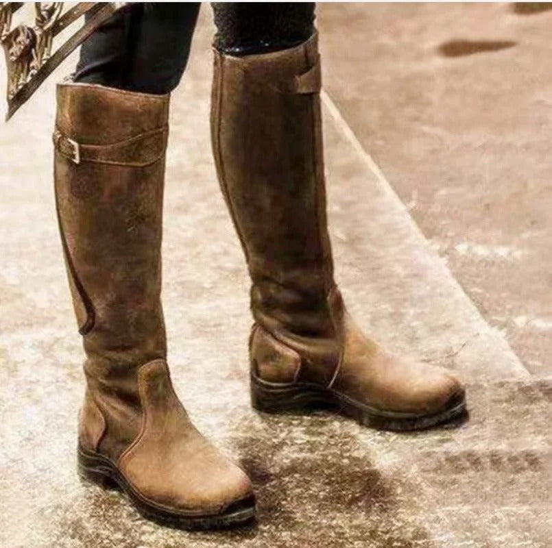 Lillymoda | Antonia - Stylische Kniestiefel [Wasserabweisend]
