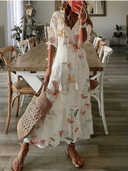 Lillymoda | Jolene - lässiges Sommerkleid mit Blumenmuster