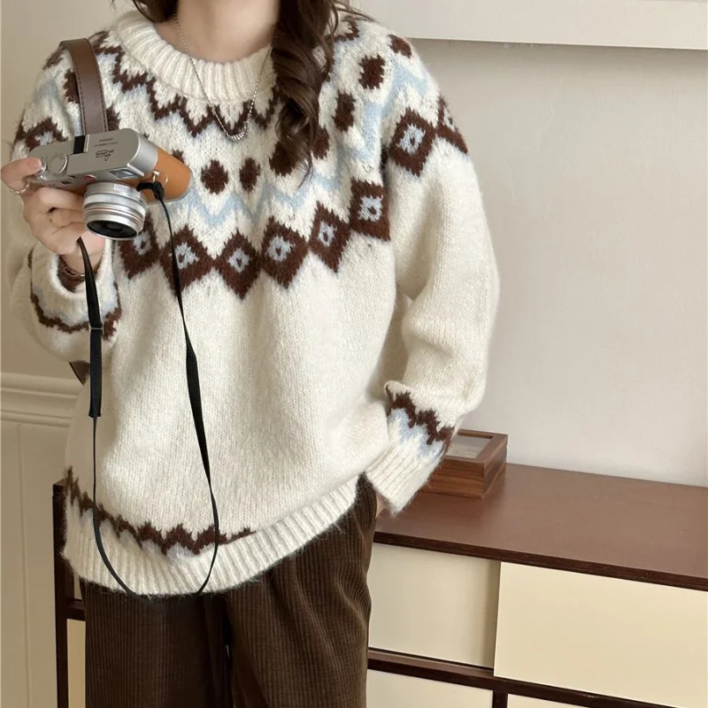 Almira | Damen Norweger Pullover | Elegant