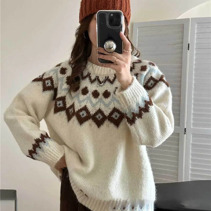 Almira | Damen Norweger Pullover | Elegant
