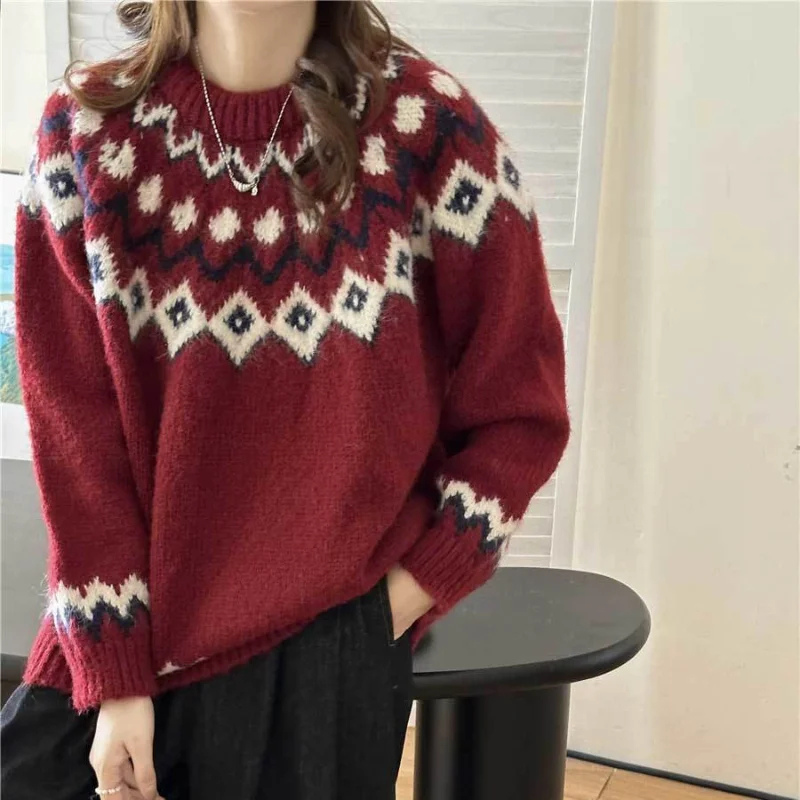 Almira | Damen Norweger Pullover | Elegant