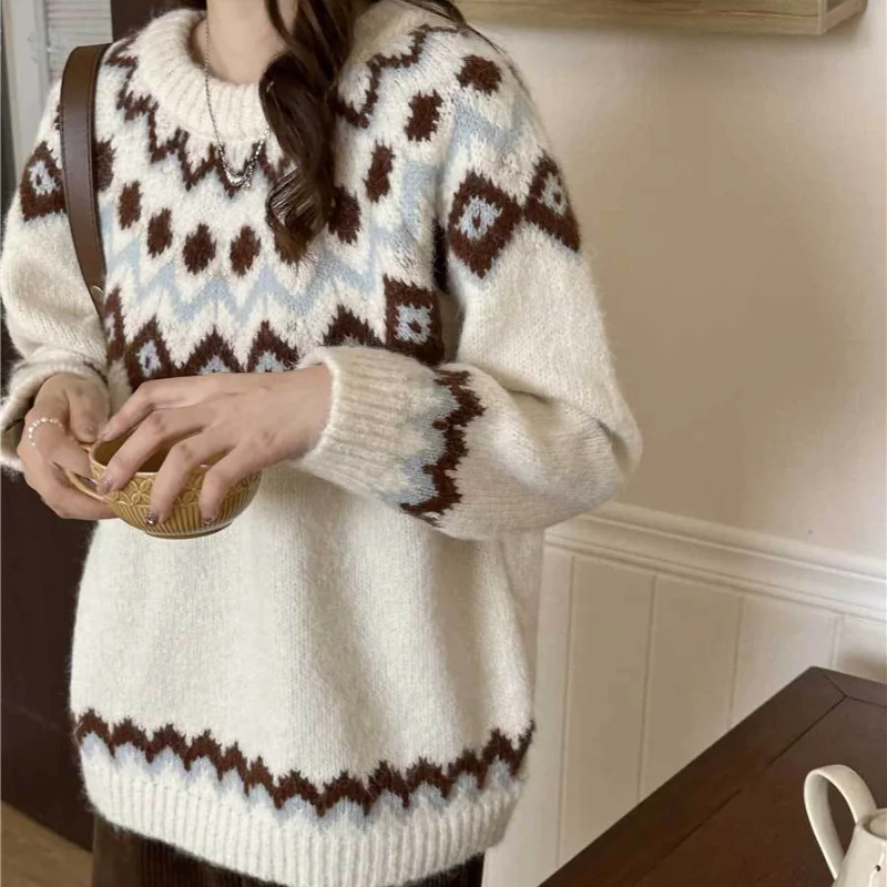 Almira | Damen Norweger Pullover | Elegant