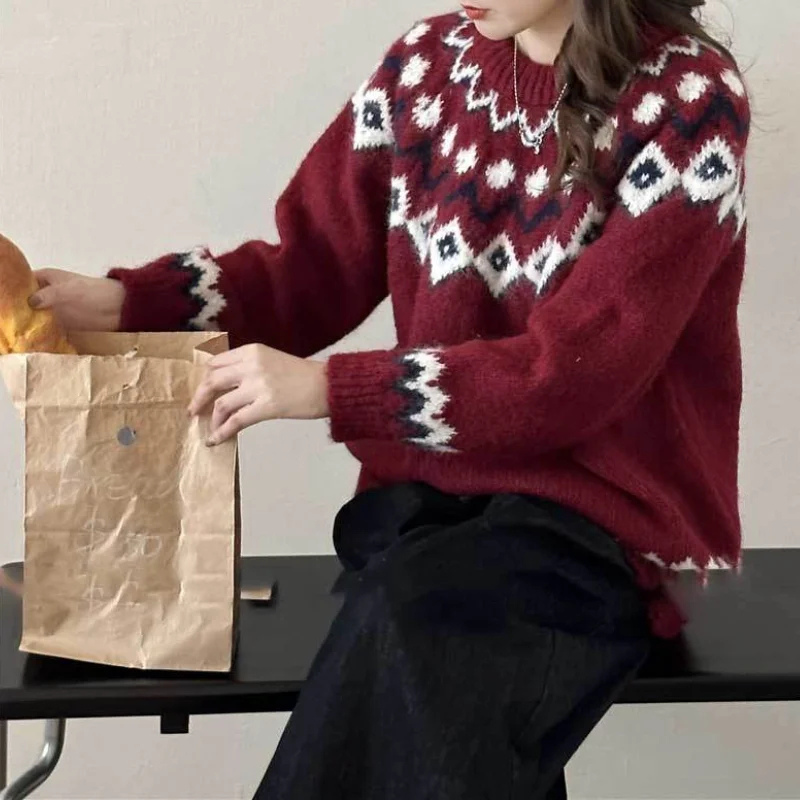 Almira | Damen Norweger Pullover | Elegant