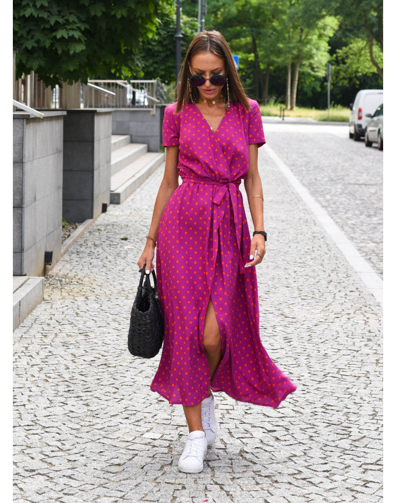Lillymoda | Jasmine - lässiges Blumen Wickelkleid