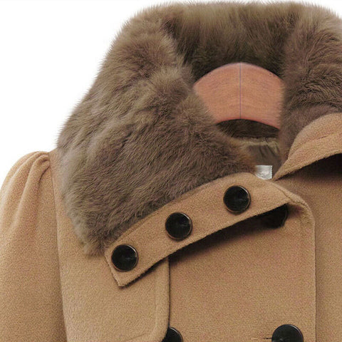 Lillymoda | Dana - Posh Pelzkragenmantel