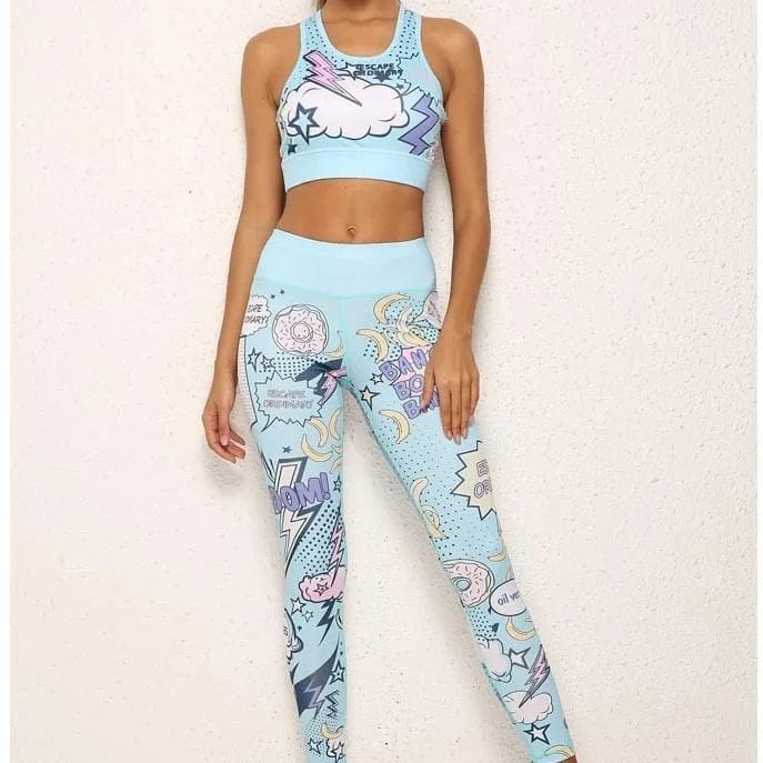 Sportoutfit: Comic-Stil für Spaß im Winter-Workout