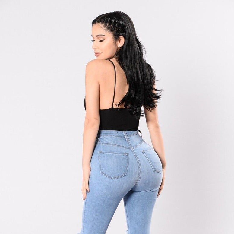 Damen-Tanktop mit tiefem V-Ausschnitt