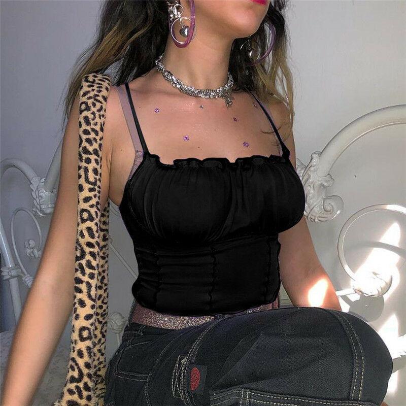 Damen-Tanktop mit gerafftem Ausschnitt