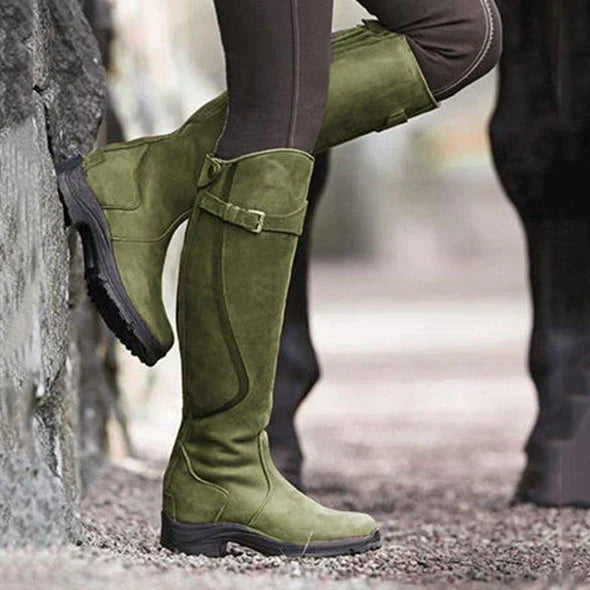 Lillymoda | Antonia - Stylische Kniestiefel [Wasserabweisend]